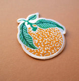 Patch Iron On Embroidered Clementine