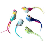 Artificial Bird Decoration Clip On Indigo