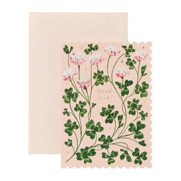 Good Luck Card Clover