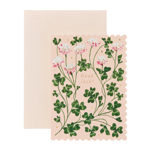 Good Luck Card Clover