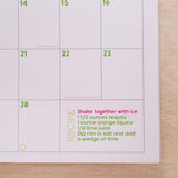 2025 Calendar Cocktails