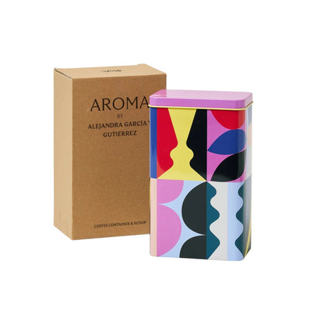 Coffee Tin With Scoop Aroma