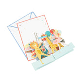 Concertina Card Animal Parade