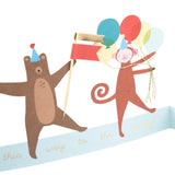 Concertina Card Animal Parade
