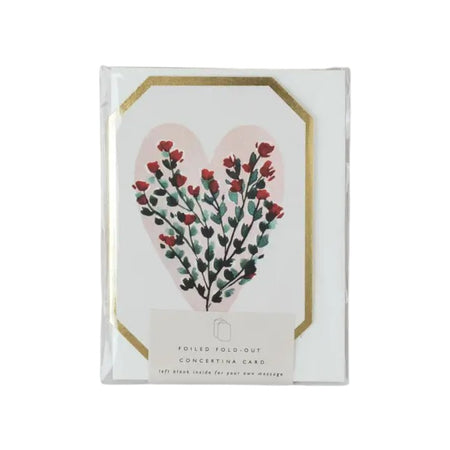 Concertina Heart Card