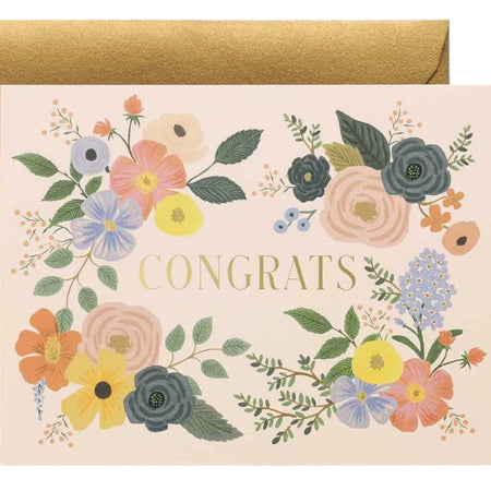Card Congrats Floral