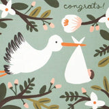 New Baby Card Congrats Stork