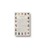 note pad with illustrations of cool cats around the boarder.