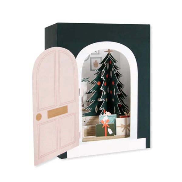 Christmas Card Cozy Room 3D Pop Out