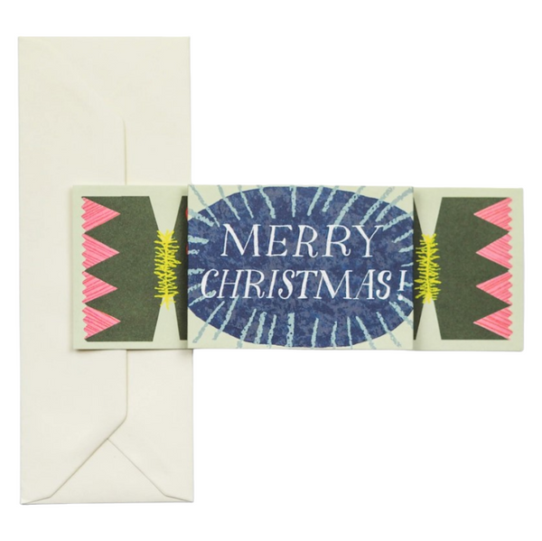 Christmas Card Fold Out Cracker Diamond