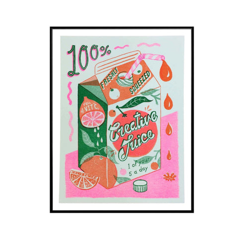 Risograph Print A5 Creative Juice