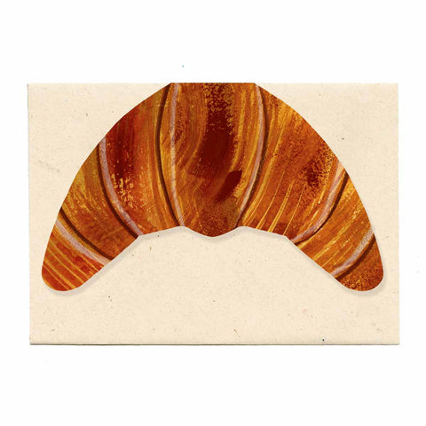 Croissant Cut Out Card