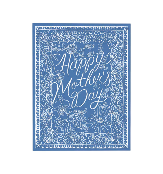 Mothers Day Card Delft Blue