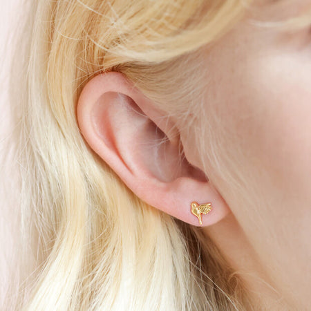 Bird Earrings Gold