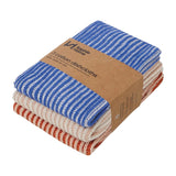 Cotton Knit Dishclothes Ribbed Cobalt