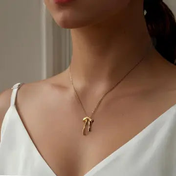 Necklace Gold Vermeil Bow