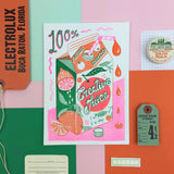 Risograph Print A5 Creative Juice