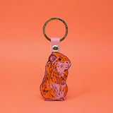 Leather Key Fob Guinea Pig