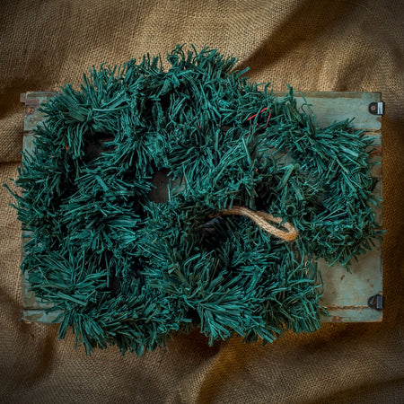 Tinsel Recycled Paper With Glitter Green