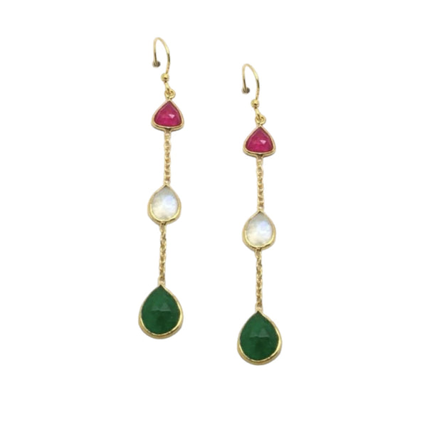 Earrings Abhika Hook Gemstone Earrings