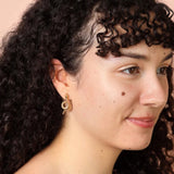 Snake Stud Earrings Gold