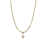 Fresh Water Pearl Necklace Gold