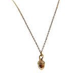 Acorn Pendant Necklace Gold