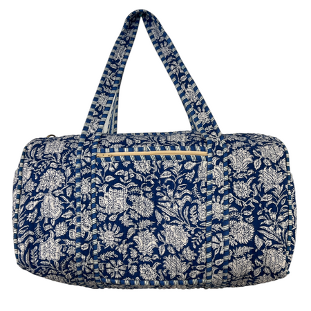 Duffle Bag Blue Flower