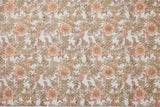 Wrapping Paper Sheet Hand Block Printed Wild Rose Terracotta