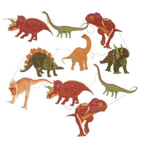 Garland Sewn Paper Dinosaurs