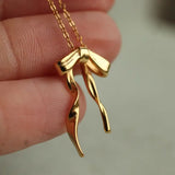Necklace Gold Vermeil Bow