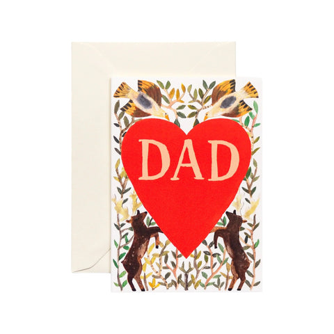 Fathers Day Card Dad Heart