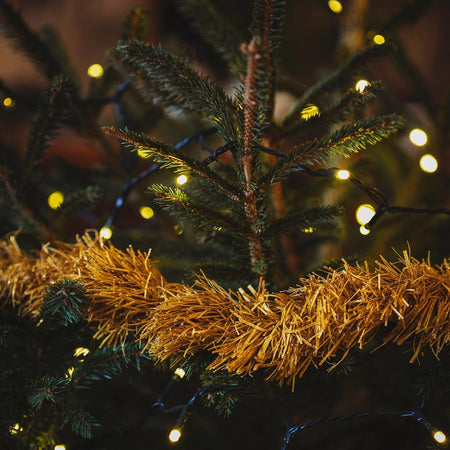 Tinsel Recycled Paper With Glitter Gold