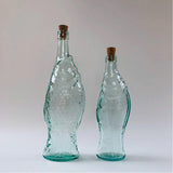 Fish Bottle Recycled Glass Small