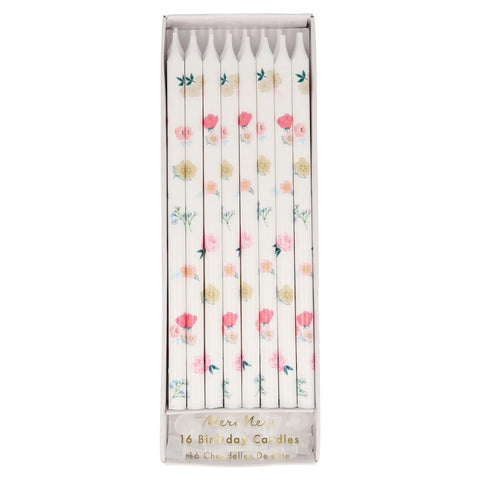 Party Candles Floral Patterned