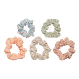 Scrunchies Floral Set Of 5