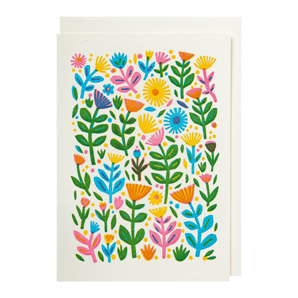 Mothers Day Card Flower Pattern