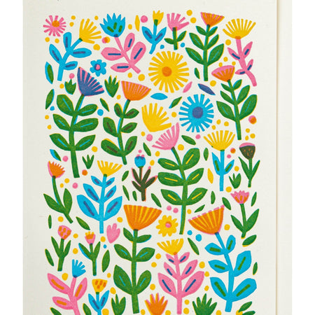 Mothers Day Card Flower Pattern