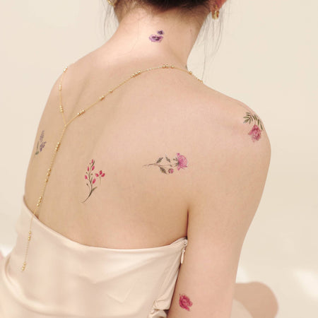 Temporary Tattoos Flowers And Berries