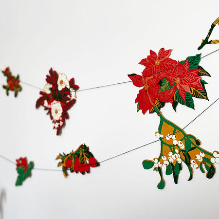 Christmas Garland Paper Foliage