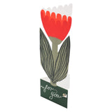 For You Card Red Tulip