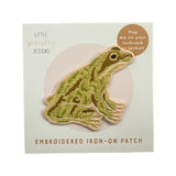 Patch iron On Embroidered Frog