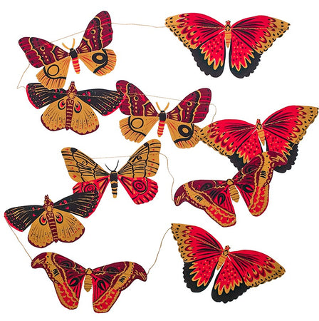Garland Sewn Paper Butterflies