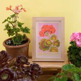 Geranium Print A5