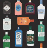 Gin Bottles A3 Print