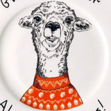 Plate China Give Me A Cake Or Alpaca My Bags