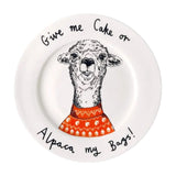 Plate China Give Me A Cake Or Alpaca My Bags