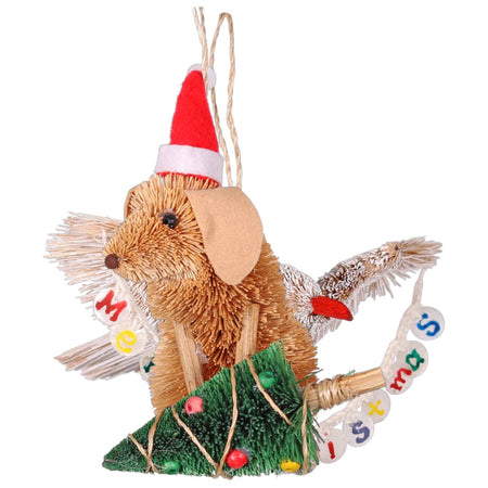 Bristle Golden Retriever Christmas Decoration