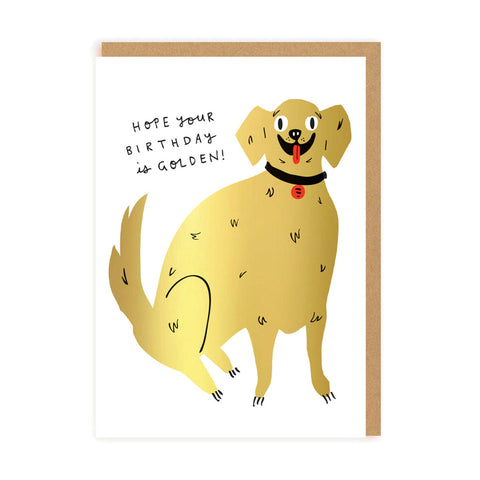 Birthday Card Golden Retriever