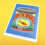 Print Risograph Can Of Golden Syrup